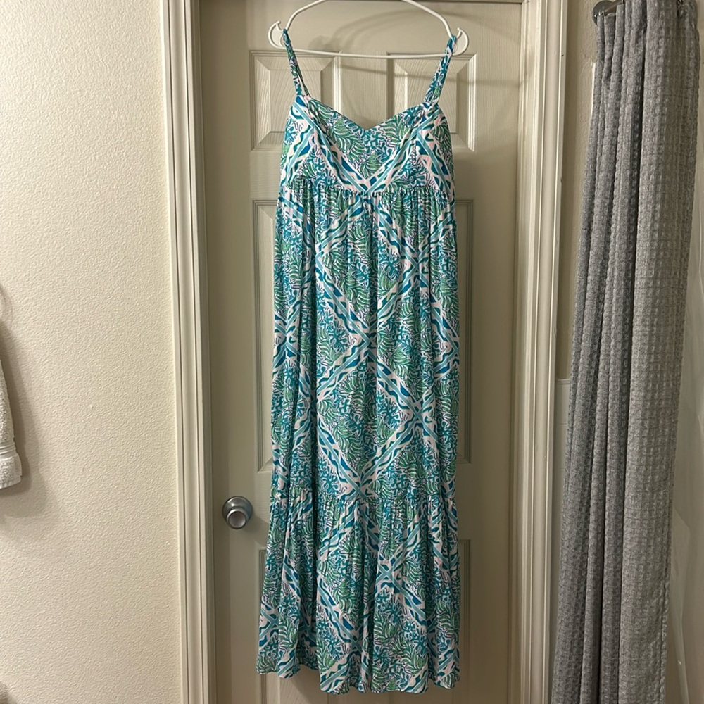 Lilly Pulitzer Heidi Cotton Maxi dress size 12